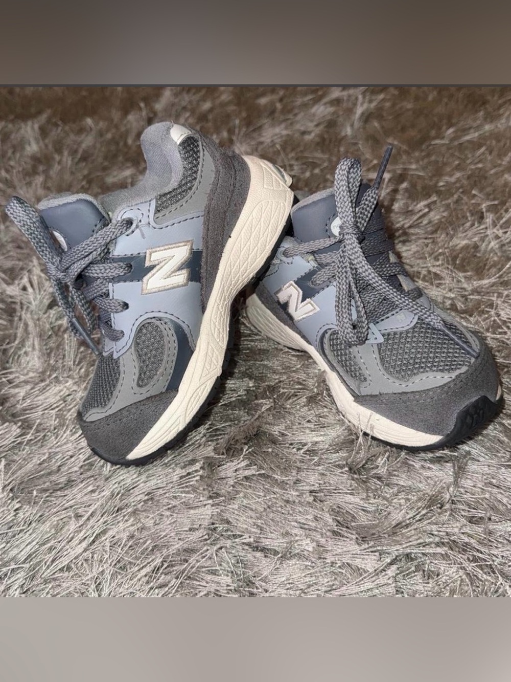 Gray New Balance 2002R Infant/Toddler US Size 6